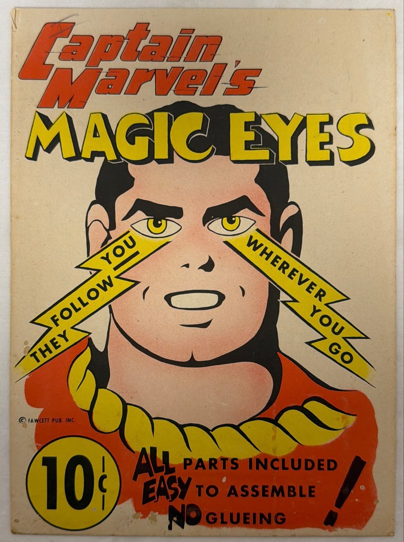 Captain Marvel's Magic Eyes Toy: please preview and see all photos for condition