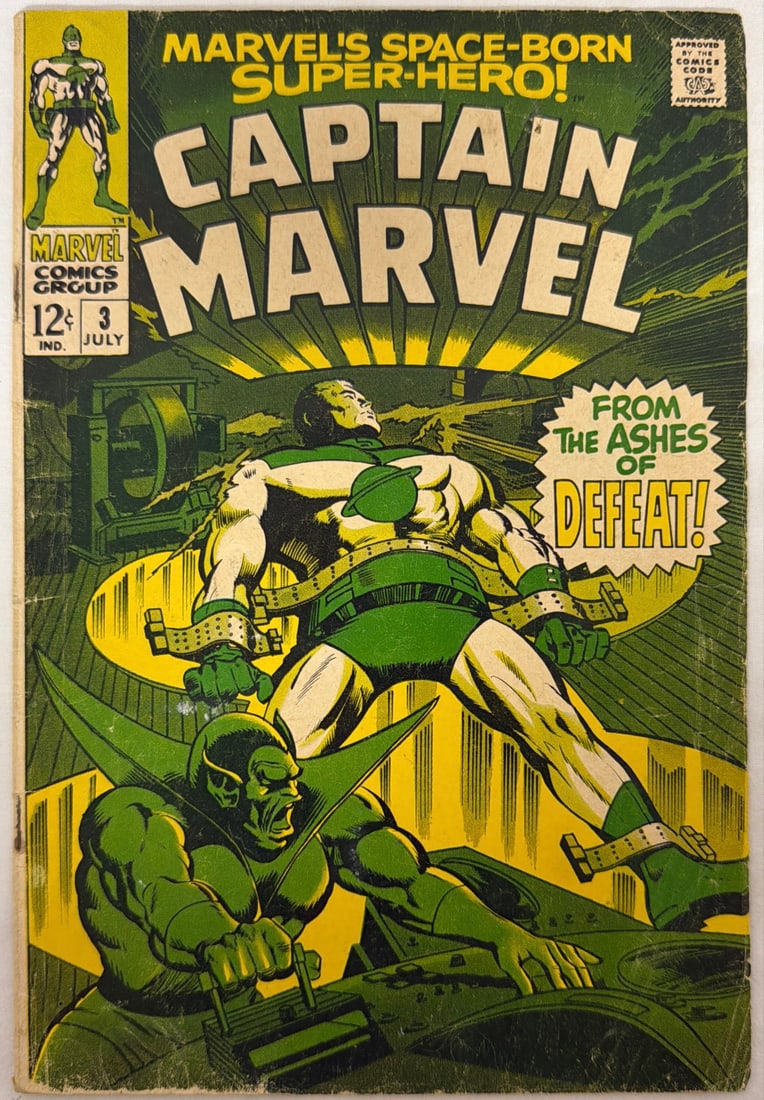 Captain Marvel 3 Marvel Comic Book (1 of 8)