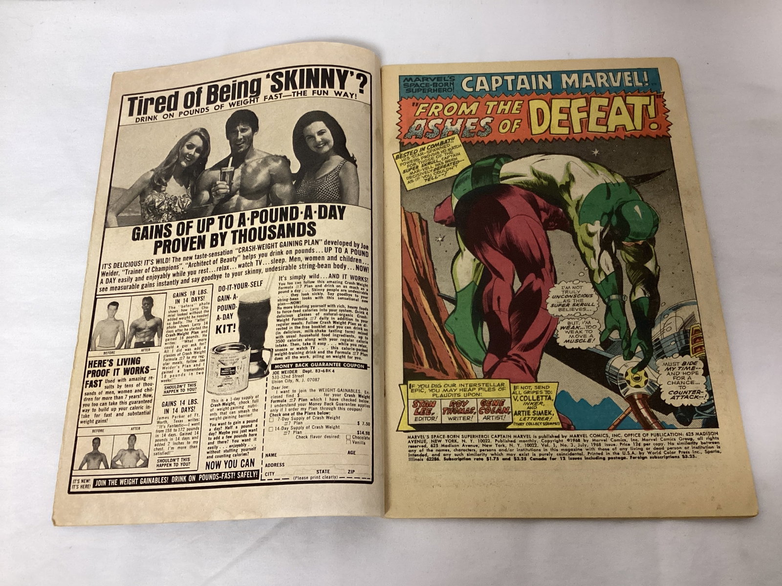 Captain Marvel 3 Marvel Comic Book - 6