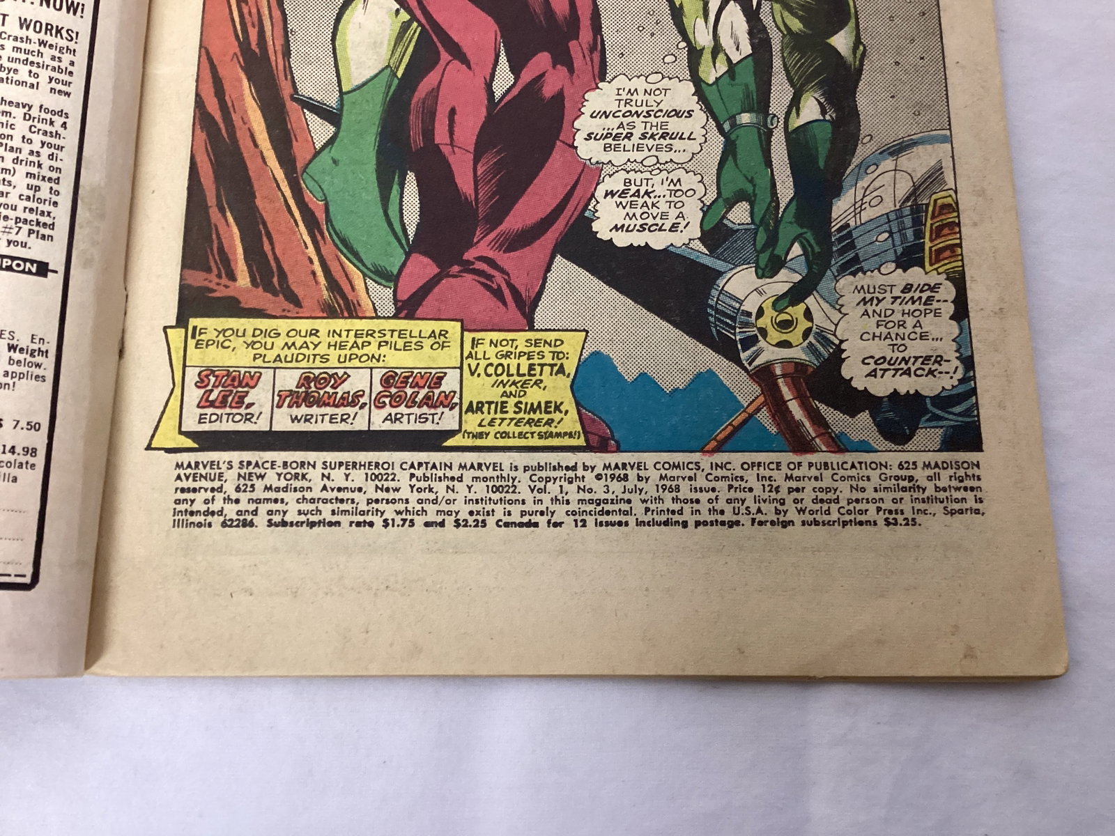 Captain Marvel 3 Marvel Comic Book - 7