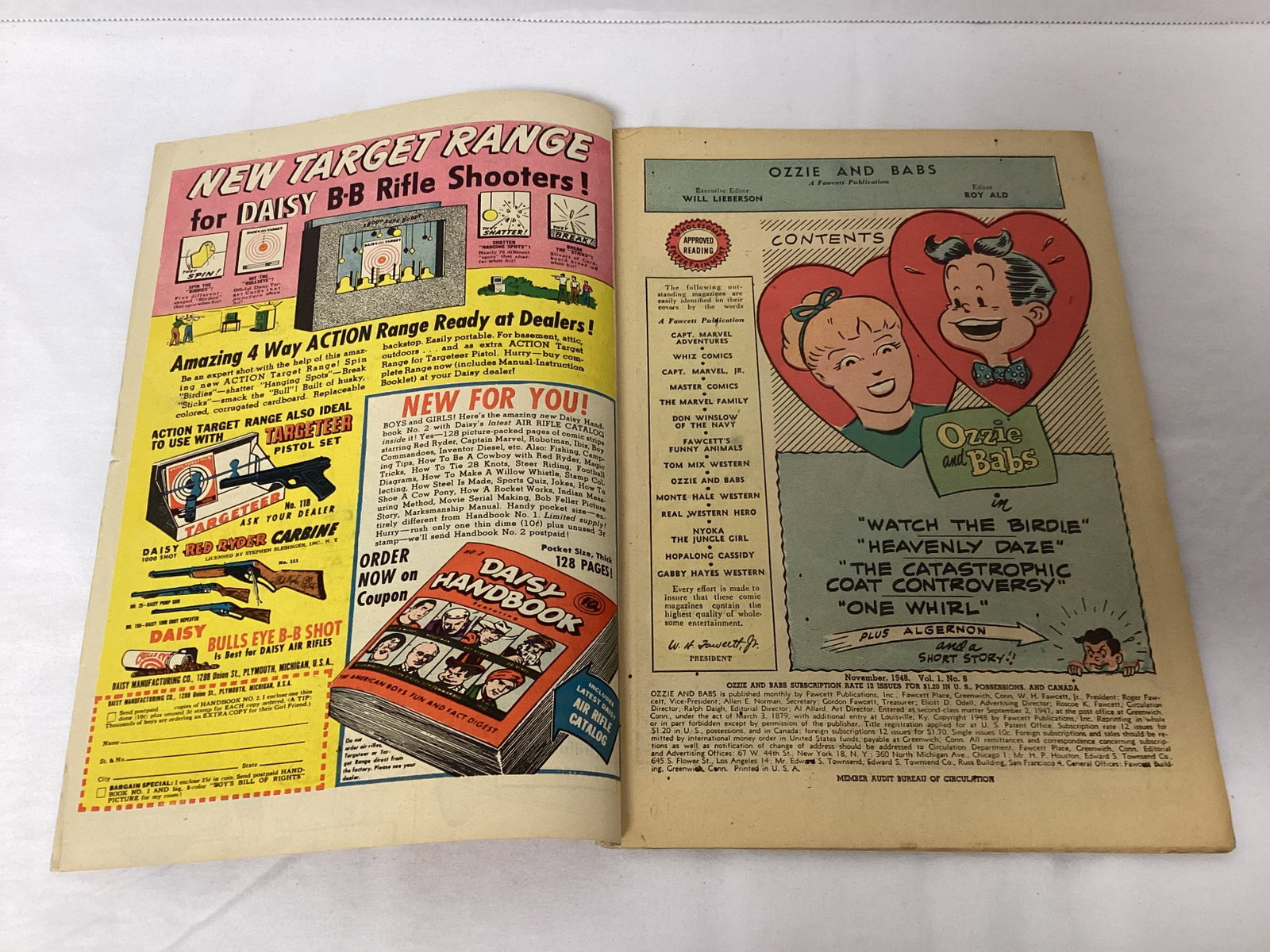 Ozzie and Babs 6 Fawcett Comic Book - 6