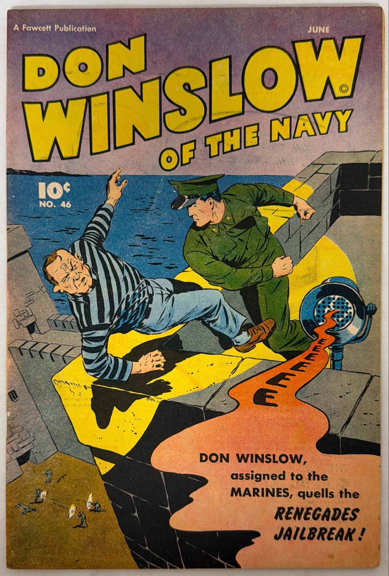 Don Winslow of the Navy 46 Fawcett Comic Book: 1947, please preview and see all photos for condition