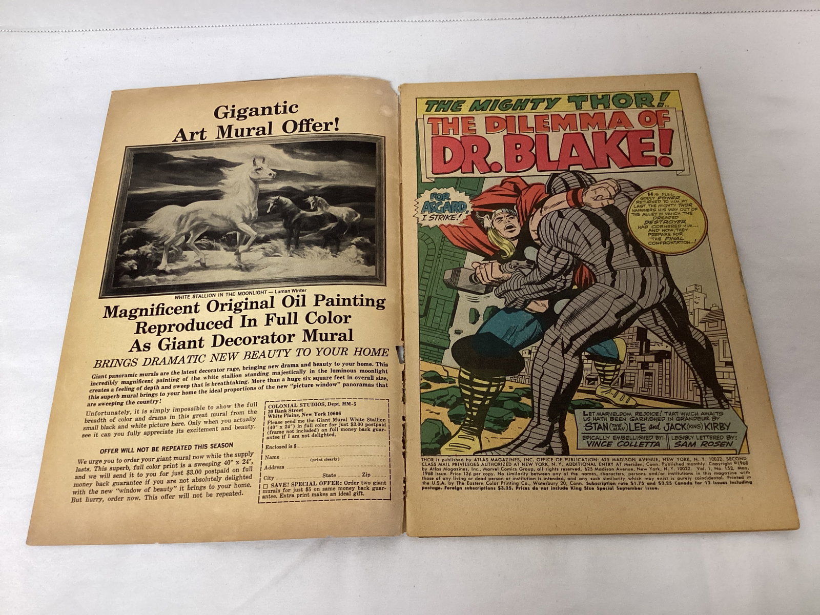 The Mighty Thor 152 Marvel Comic Book - 6