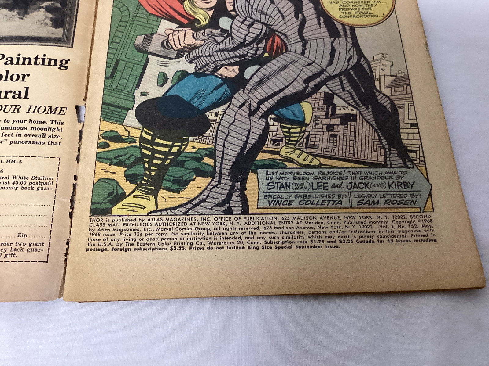 The Mighty Thor 152 Marvel Comic Book - 7