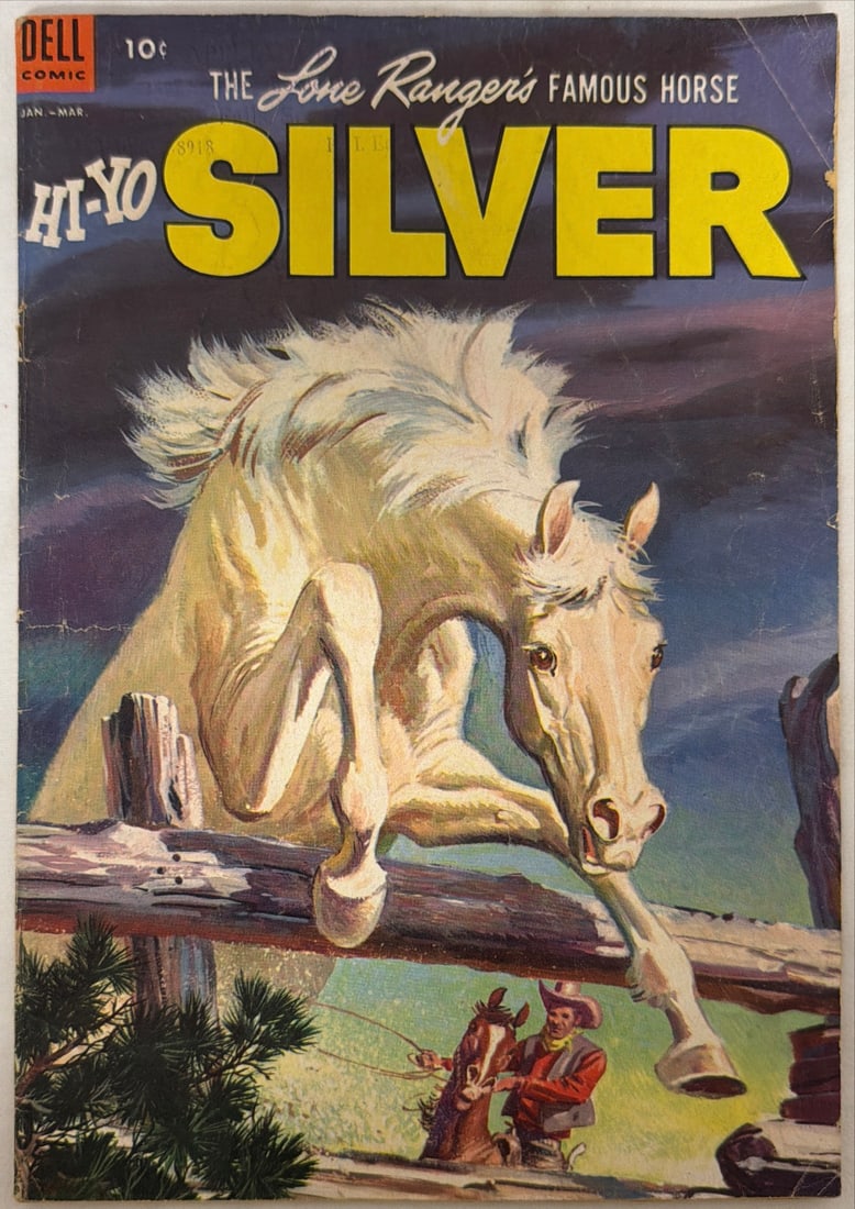 Hi-Yo Silver 9 Dell Lone Ranger Comic Book: 1954, please preview and see all photos for condition