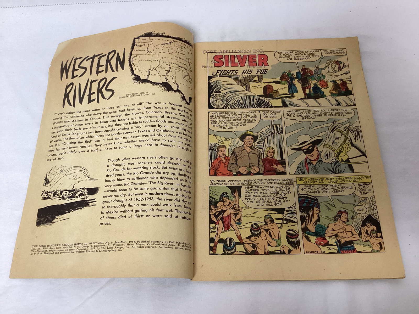 Hi-Yo Silver 9 Dell Lone Ranger Comic Book - 6
