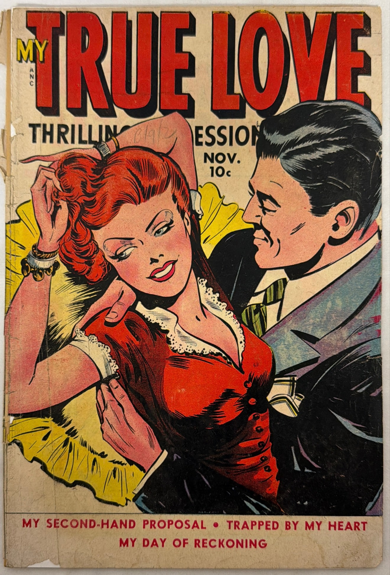 My True Love 67 Fox Comic Book: 1949, cover detached, please preview and see all photos for condition