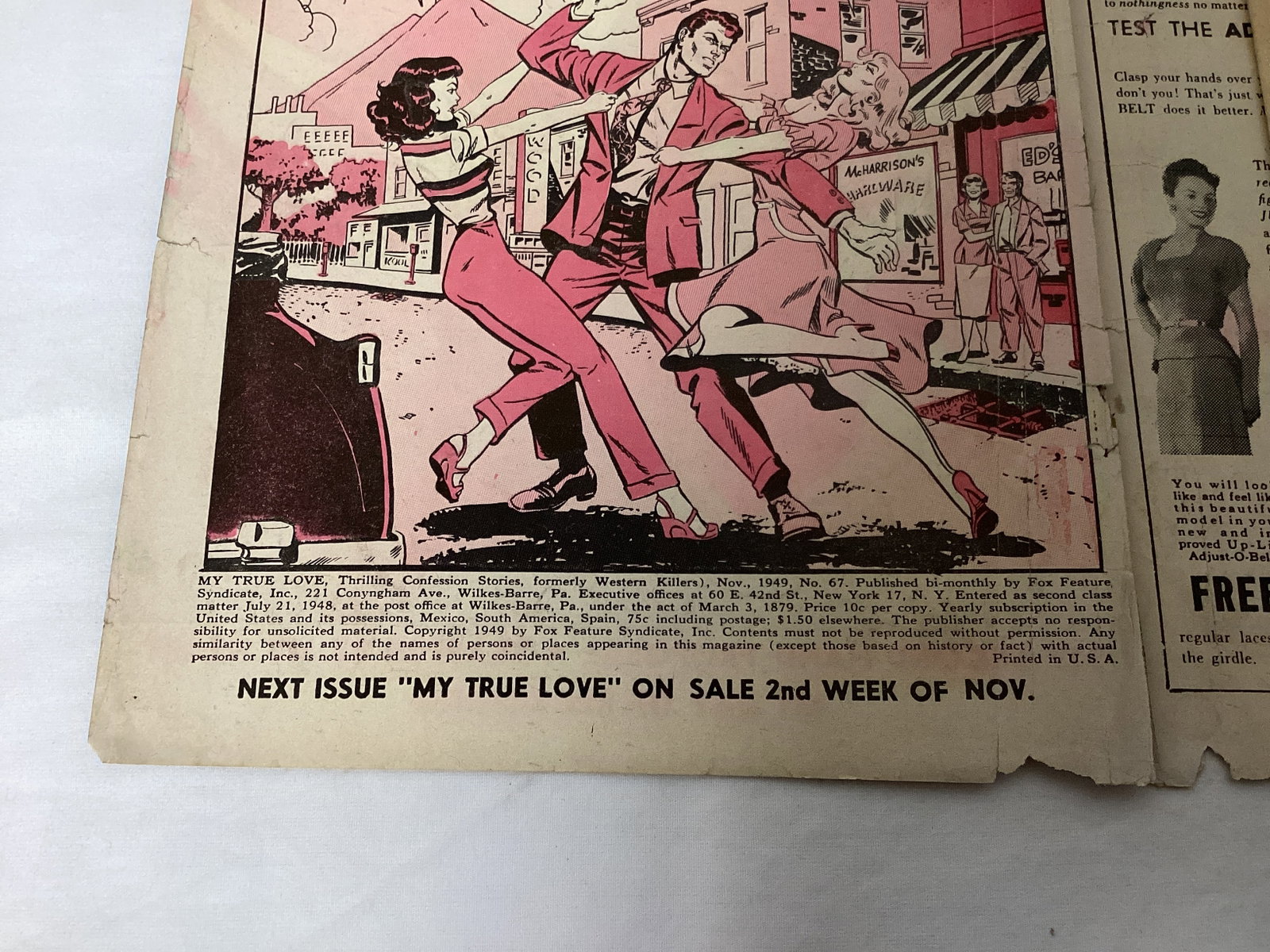 My True Love 67 Fox Comic Book - 7