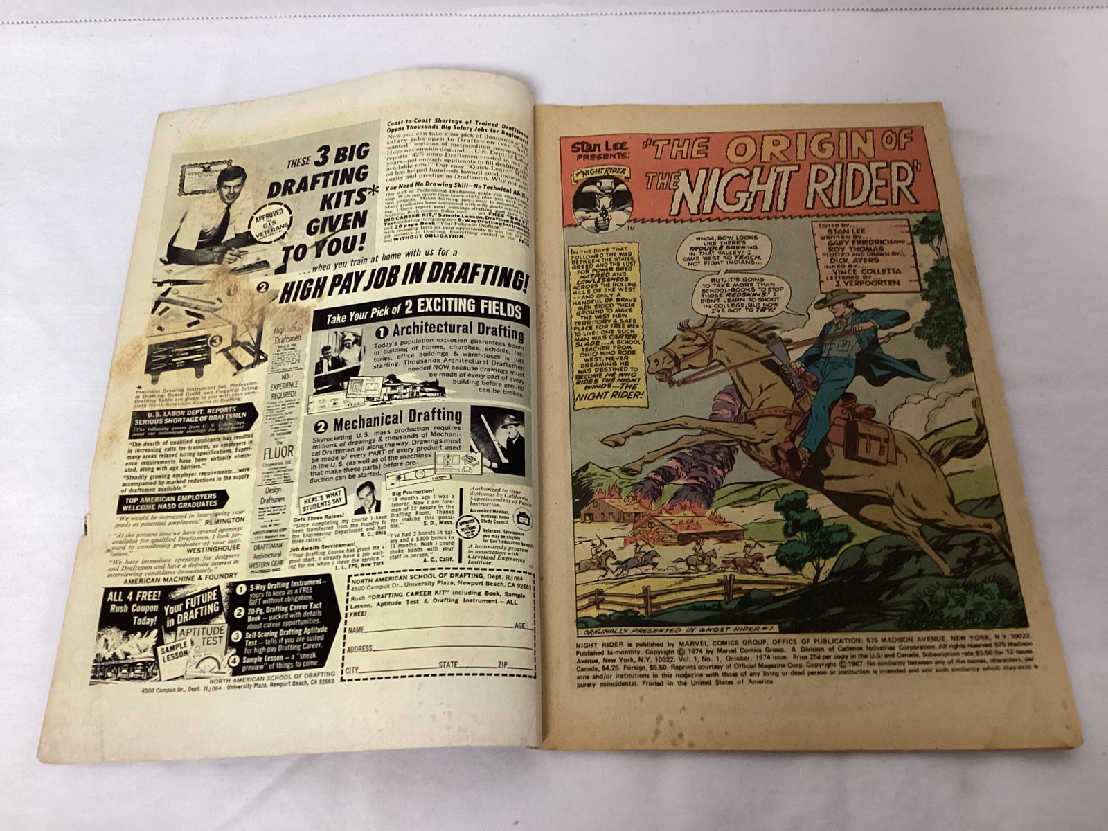 Night Rider 1 Marvel Comic Book - 6