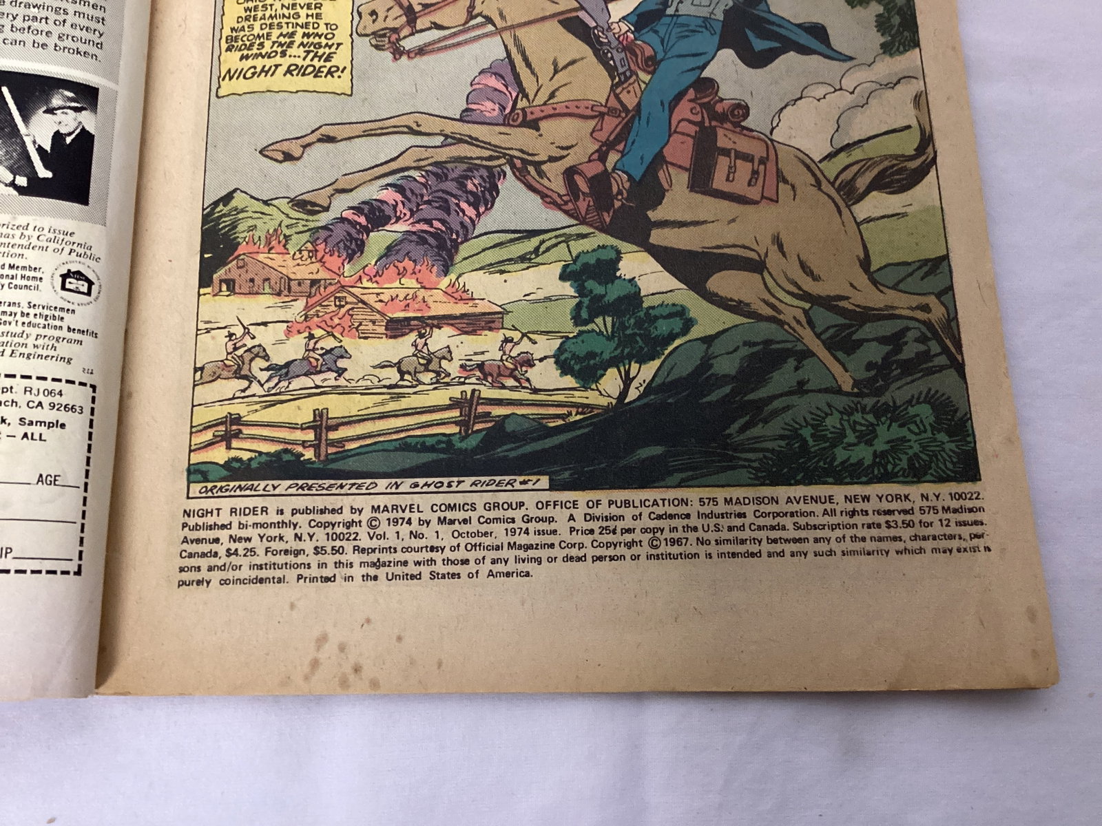 Night Rider 1 Marvel Comic Book - 7