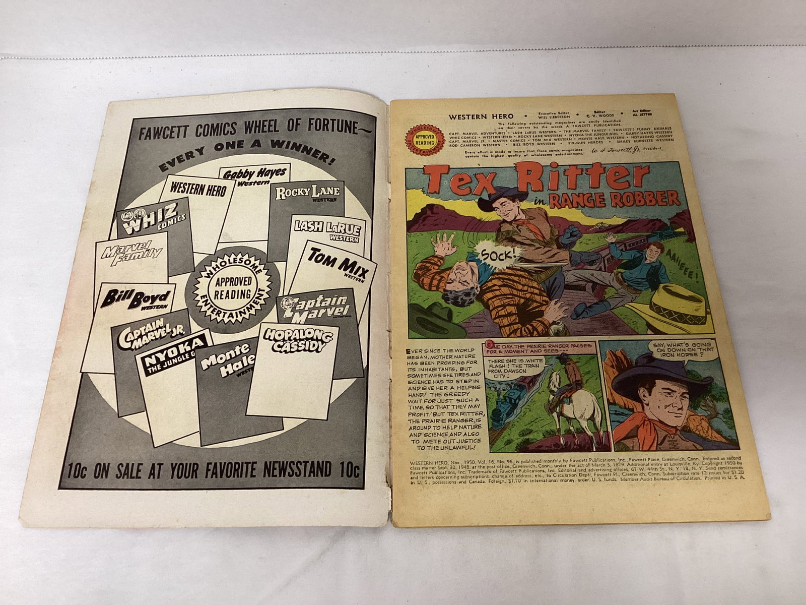 Western Hero 96 Fawcett Comic Book - 6