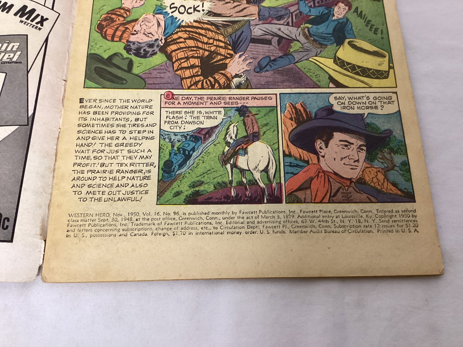 Western Hero 96 Fawcett Comic Book - 7