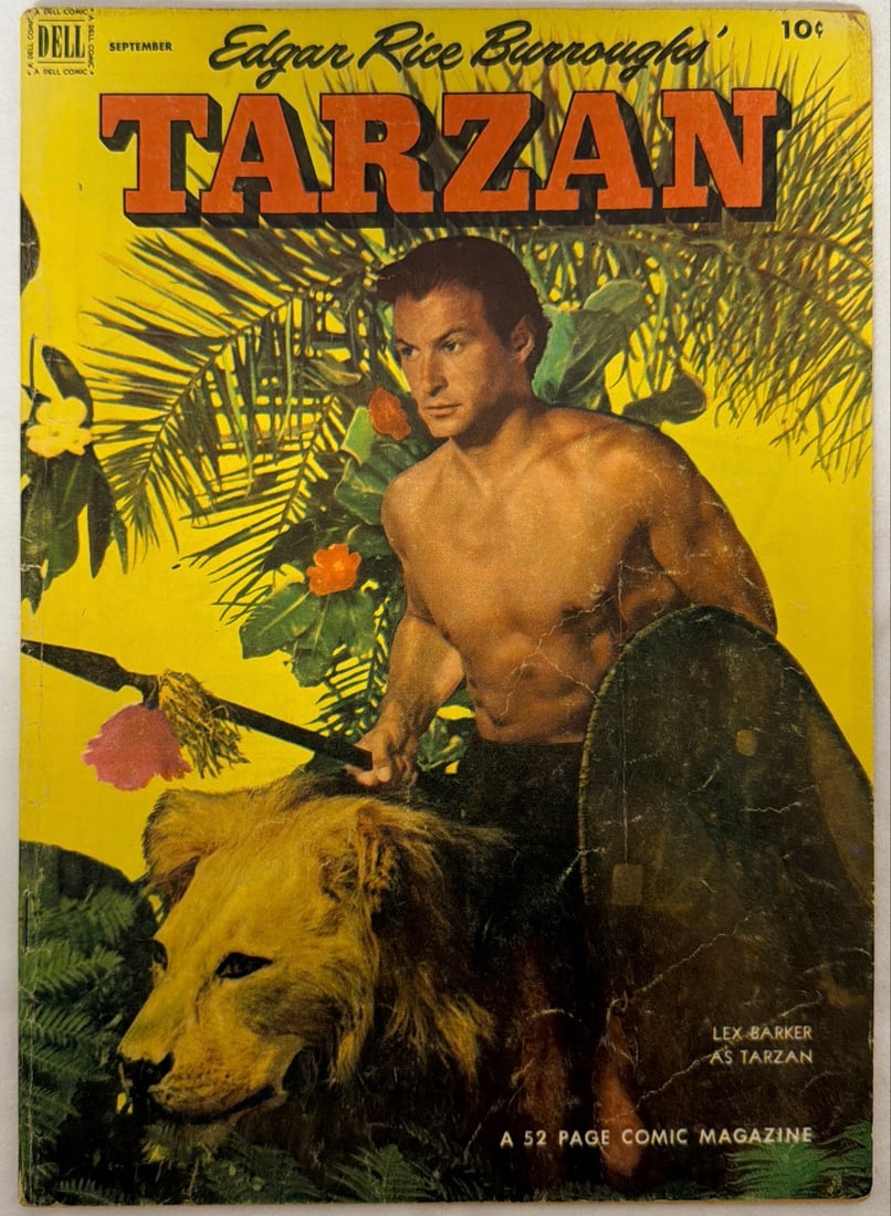 Tarzan 36 Dell Comic Book: 1952, please preview and see all photos for condition