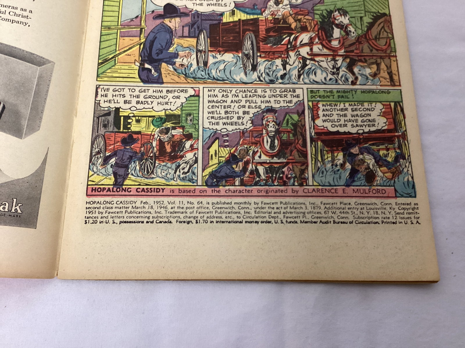 Hopalong Cassidy 64 Fawcett Comic Book - 7