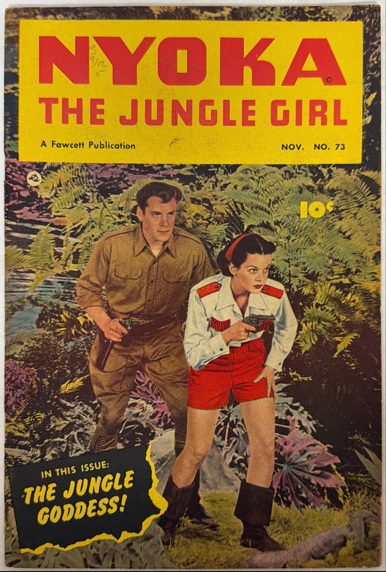 Nyoka the Jungle Girl 73 Fawcett Comic Book: 1952, please preview and see all photos for condition