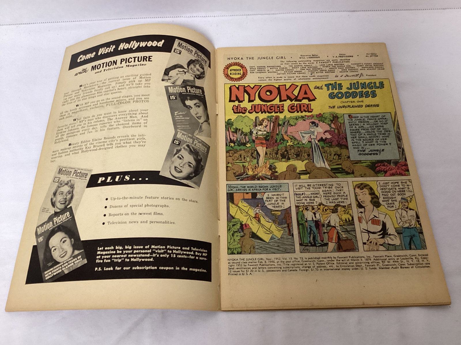Nyoka the Jungle Girl 73 Fawcett Comic Book - 6
