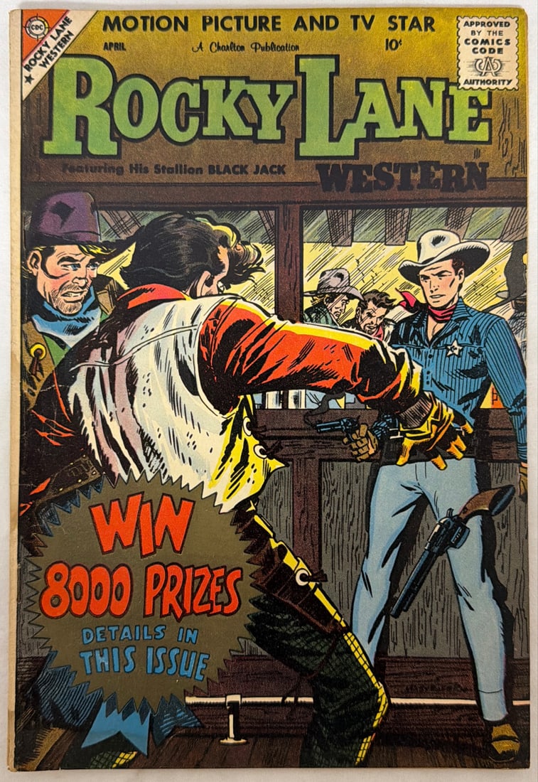 Rocky Lane Western 84 Charlton Comic Book: 1959, please preview and see all photos for condition