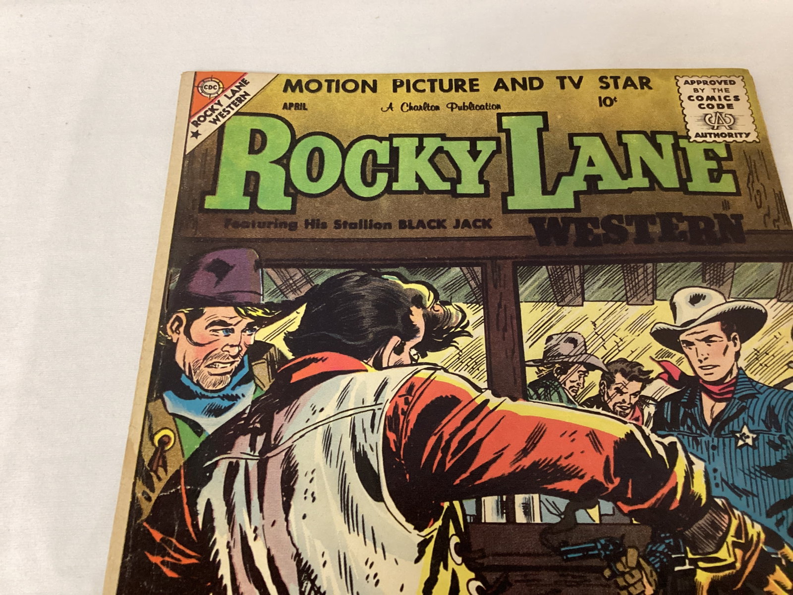 Rocky Lane Western 84 Charlton Comic Book - 2