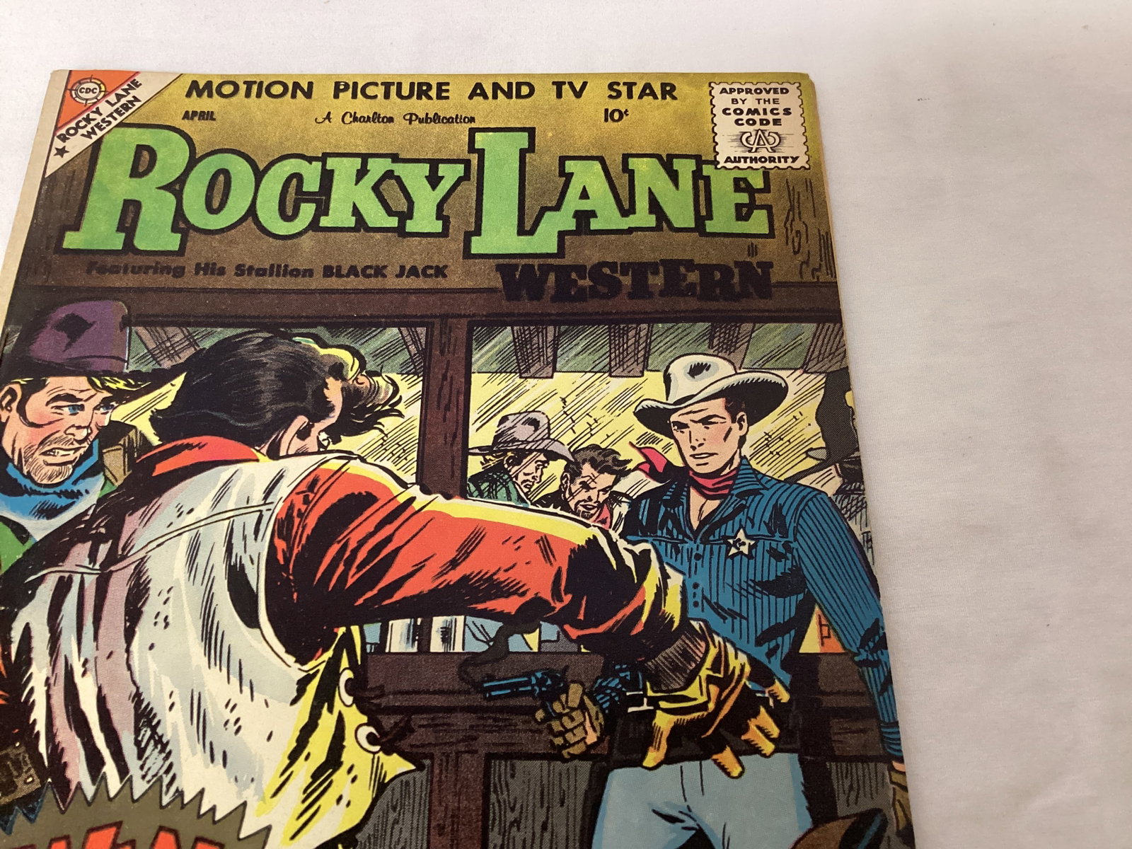 Rocky Lane Western 84 Charlton Comic Book - 3