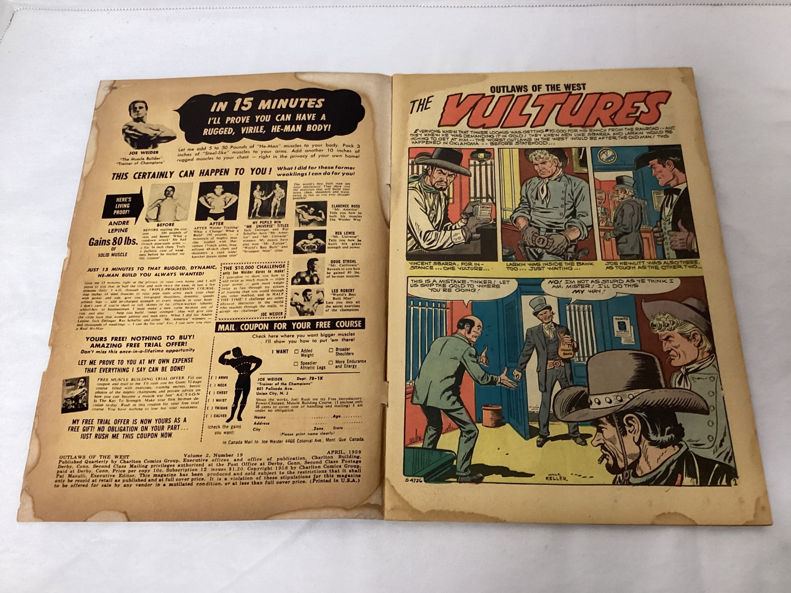 Outlaws of the West 19 Charlton Comic Book - 6