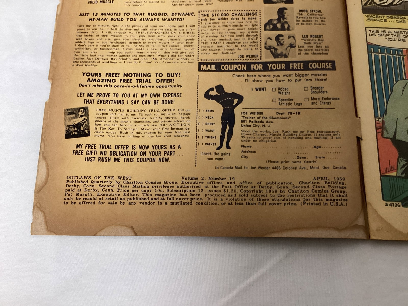 Outlaws of the West 19 Charlton Comic Book - 7