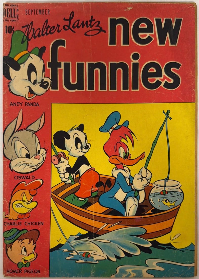 Walter Lantz New Funnies 151 Dell Comic Book: 1949, please preview and see all photos for condition