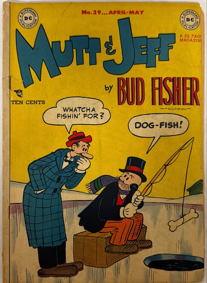 Mutt and Jeff 39 DC Comic Book: 1949, please preview and see all photos for condition