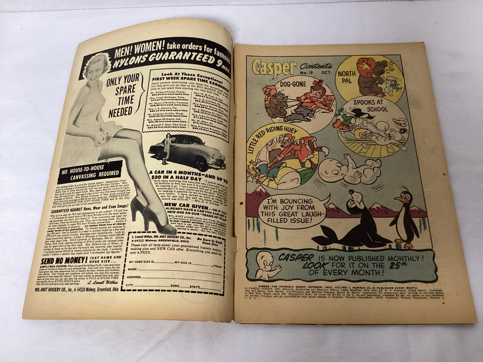 Casper the Friendly Ghost 13 Harvey Comic Book - 6
