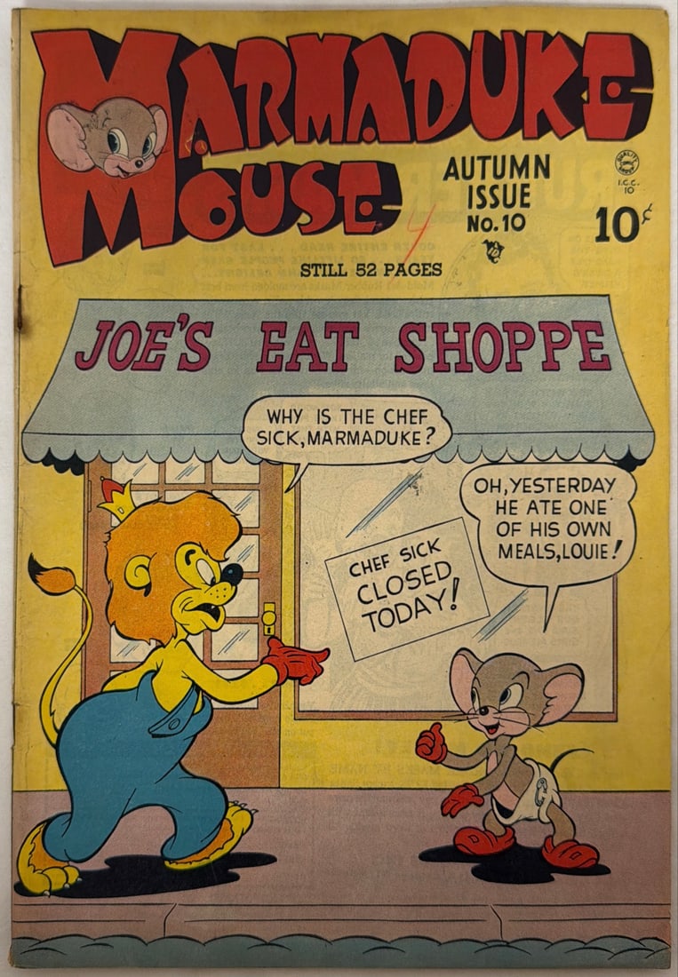 Marmaduke Mouse 10 Quality Comic Book: 1948, please preview and see all photos for condition