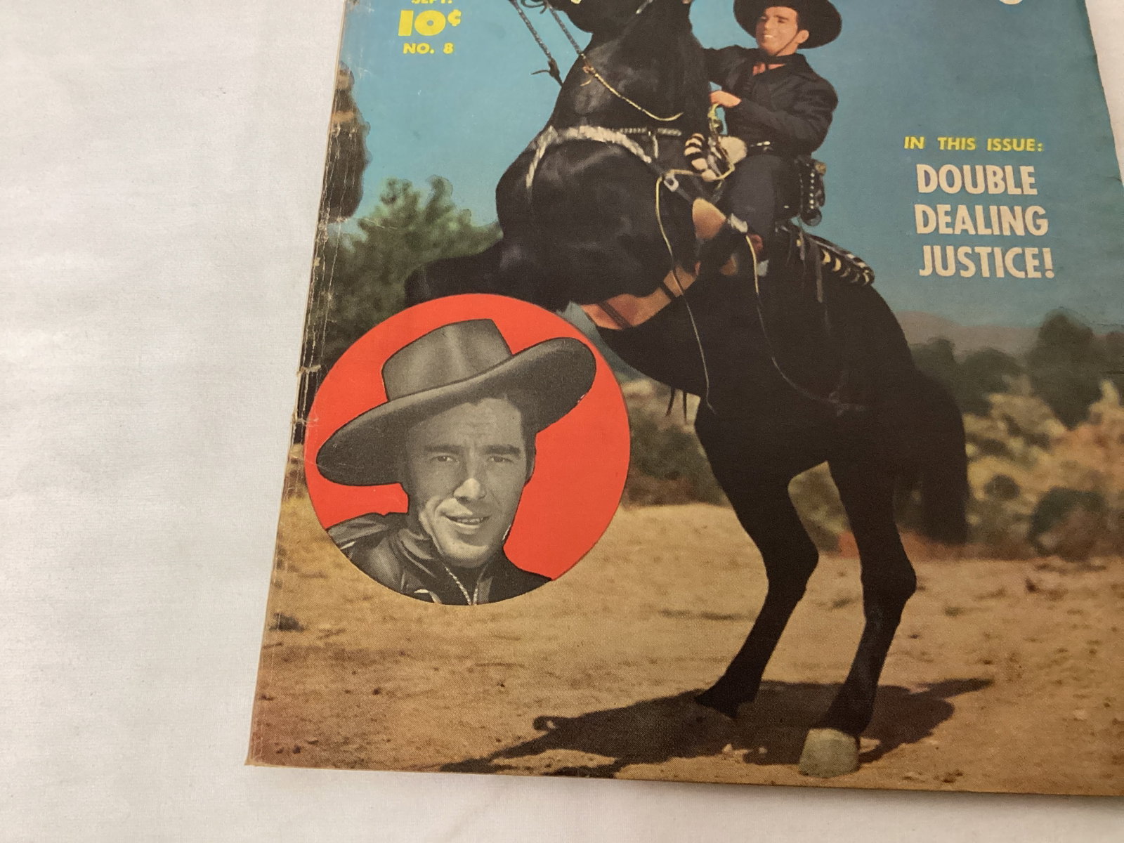 Lash Larue Western 8 Fawcett Comic Book - 4