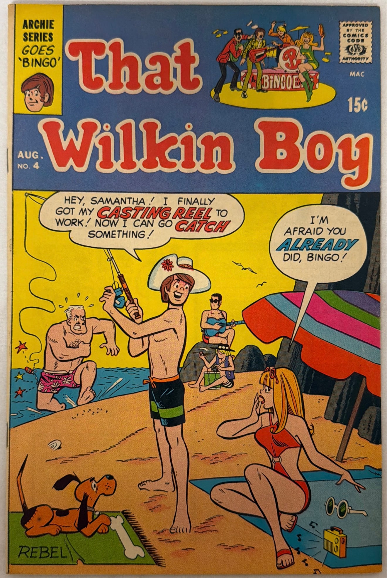 That Wilkin Boy 4 Archie Comic Book: 1969, please preview and see all photos for condition