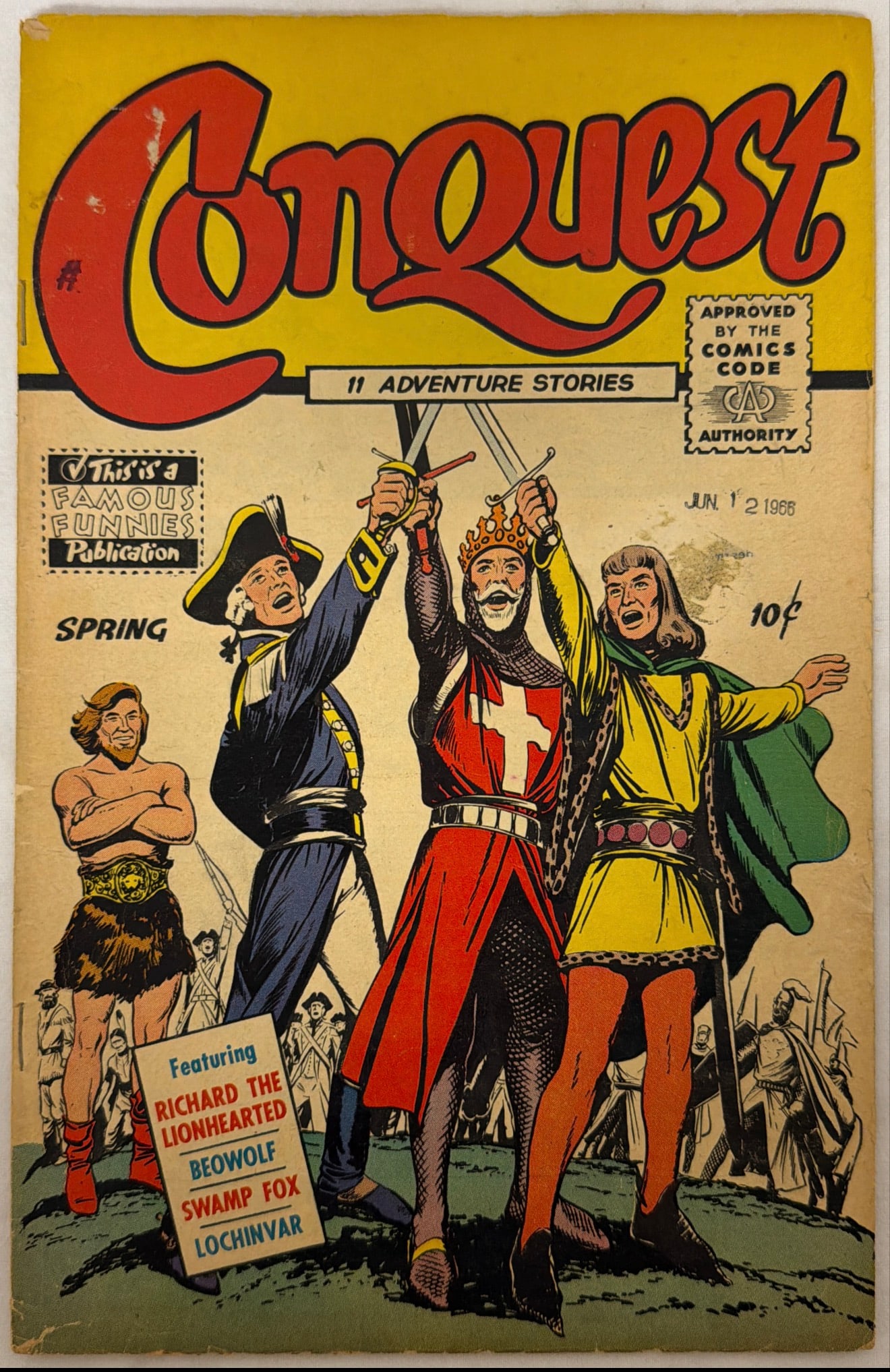 Conquest 1 Famous Funnies Comic Book: please preview and see all photos for condition
