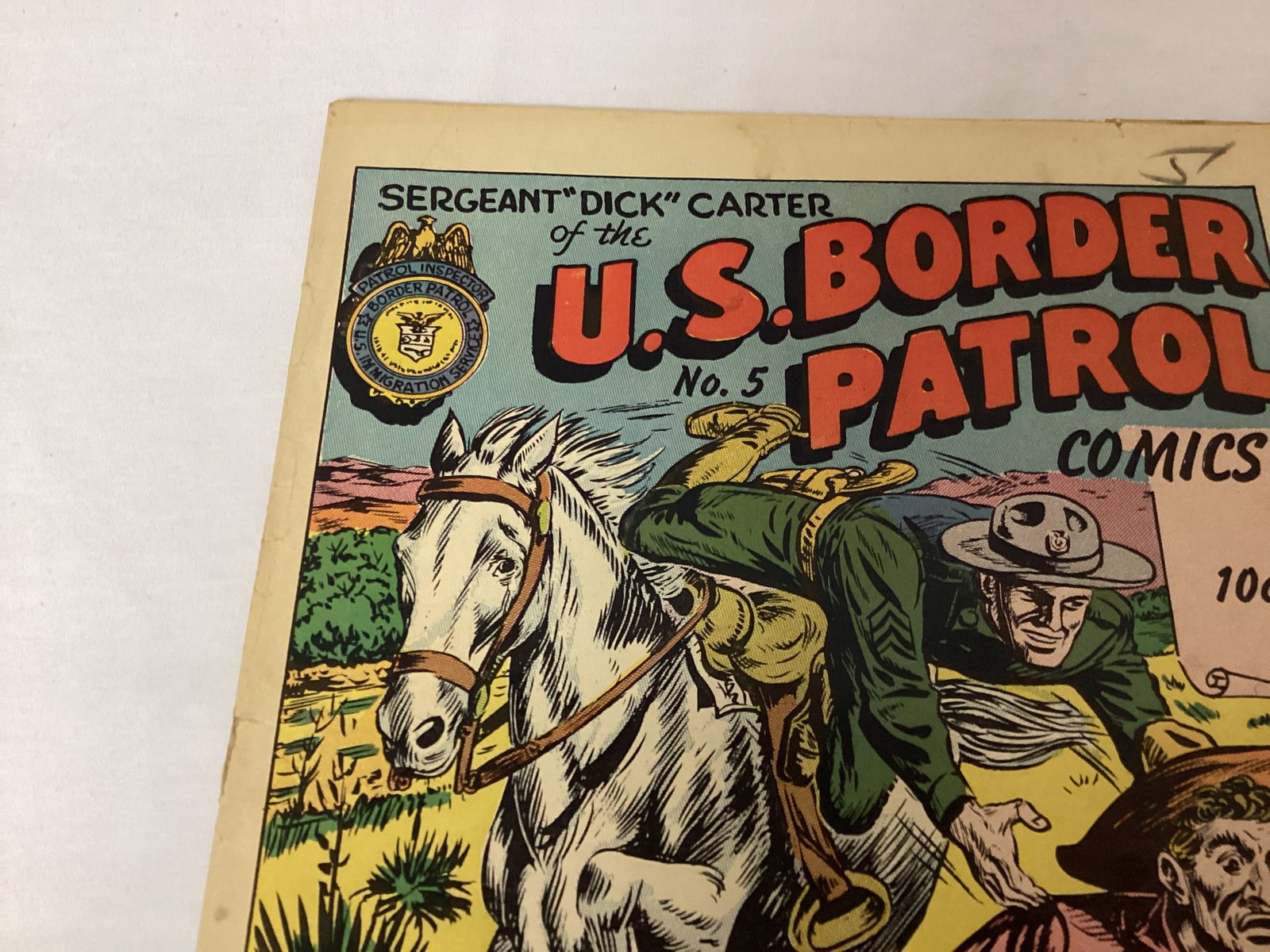 Sergeant Dick Carter of the US Border Patrol 5 Comic Book - 2