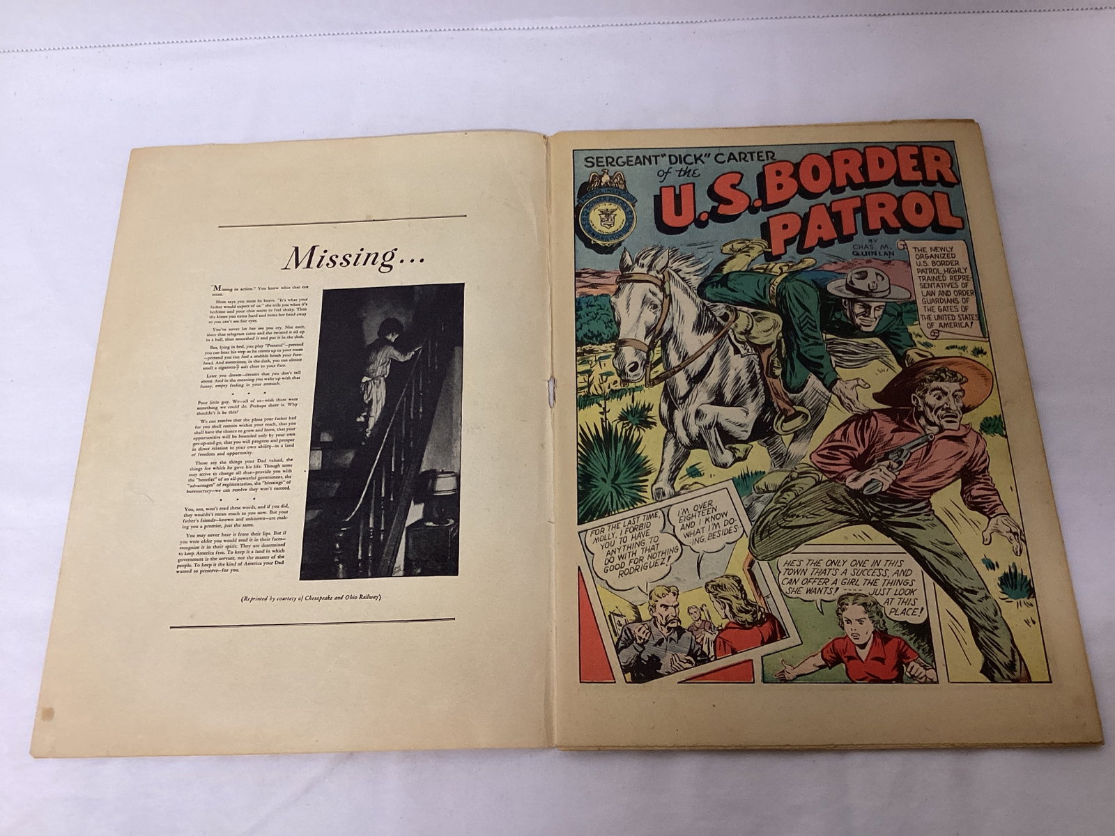 Sergeant Dick Carter of the US Border Patrol 5 Comic Book - 6