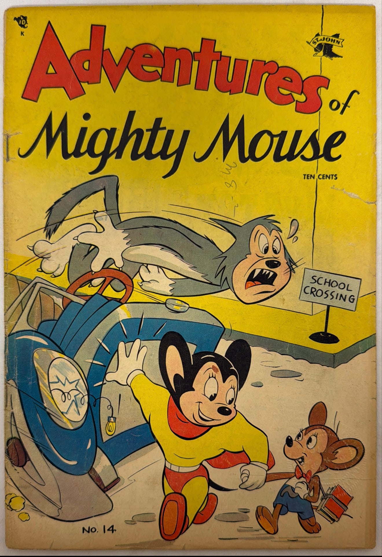 Adventures of Mighty Mouse 14 St. Johns Comic Book: 1954, please preview and see all photos for condition
