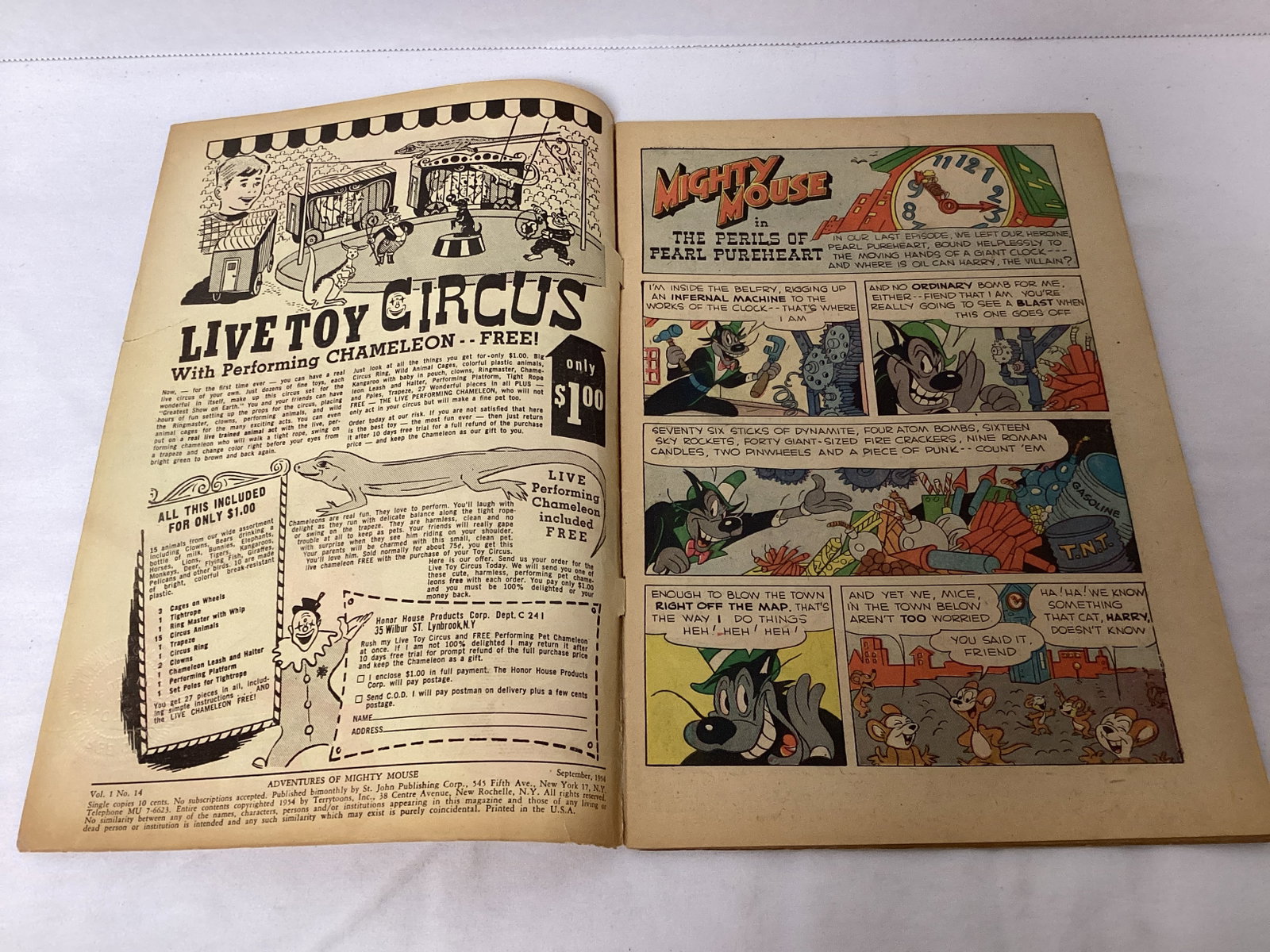 Adventures of Mighty Mouse 14 St. Johns Comic Book - 6