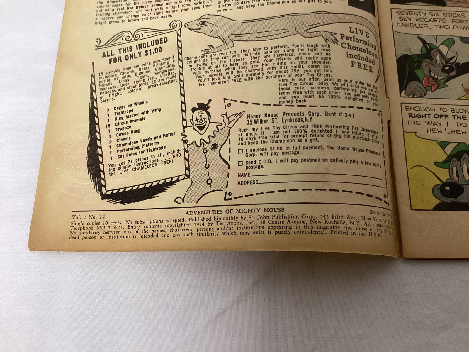 Adventures of Mighty Mouse 14 St. Johns Comic Book - 7