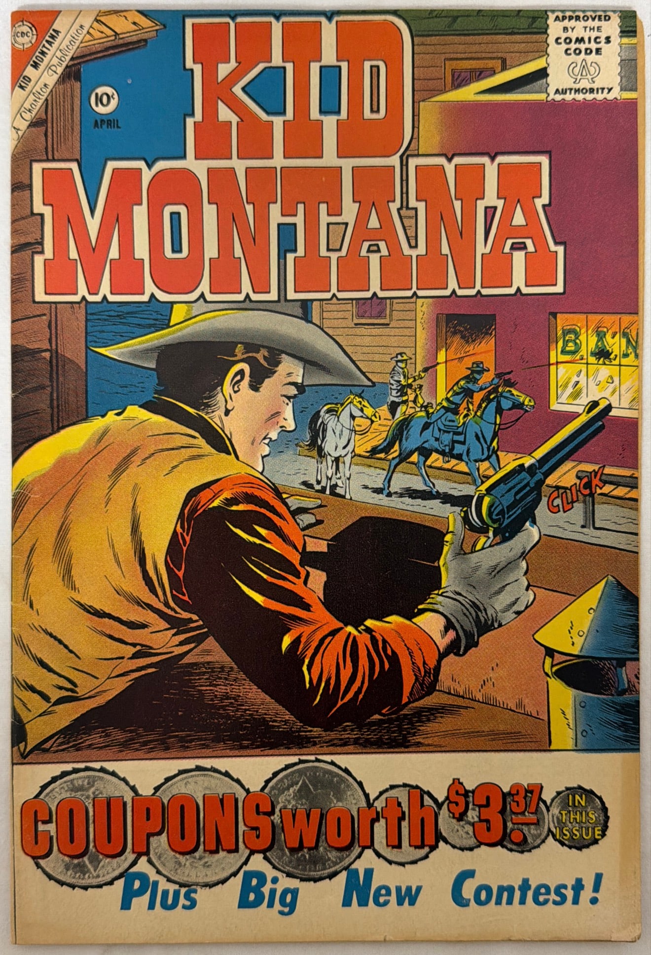 Kid Montana 28 Charlton Comic Book: 1961, please preview and see all photos for condition
