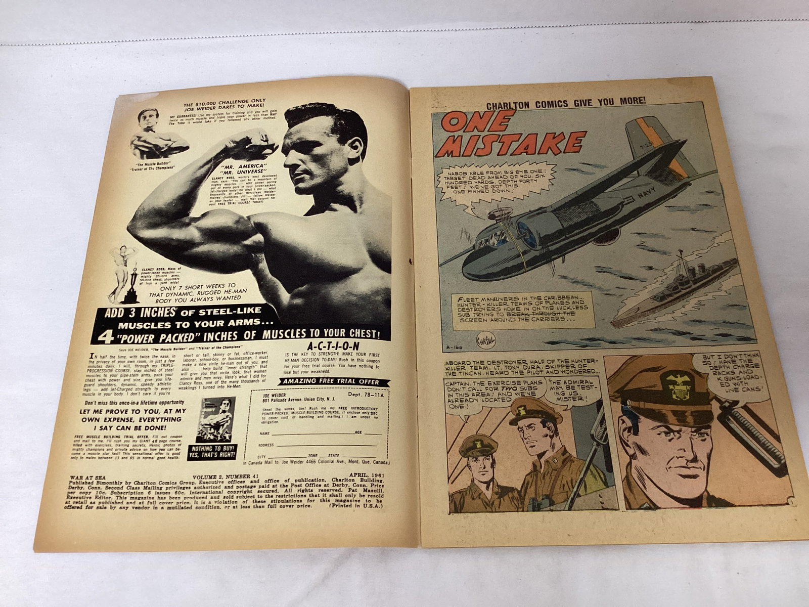 War at Sea 41 Charlton Comic Book - 6
