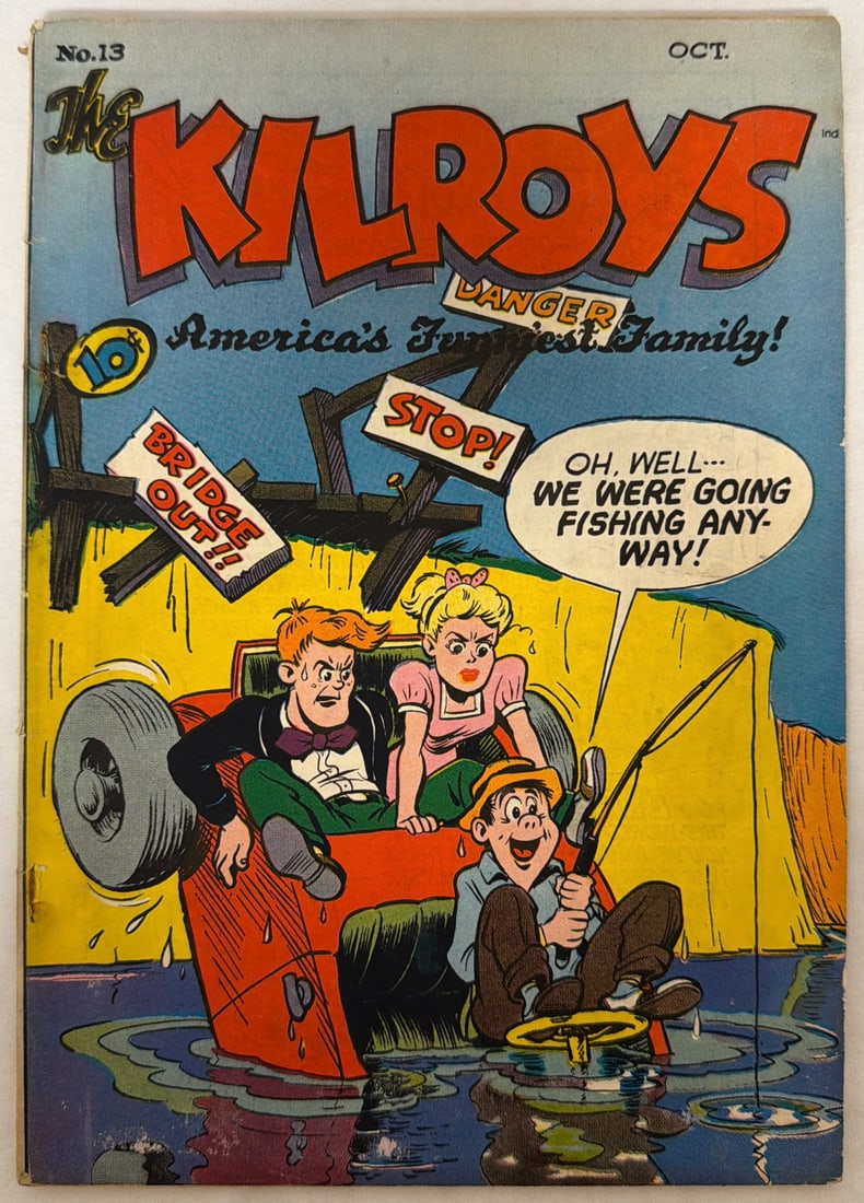 The Kilroys 13 Comic Book: 1948, cover detached, please preview and see all photos for condition