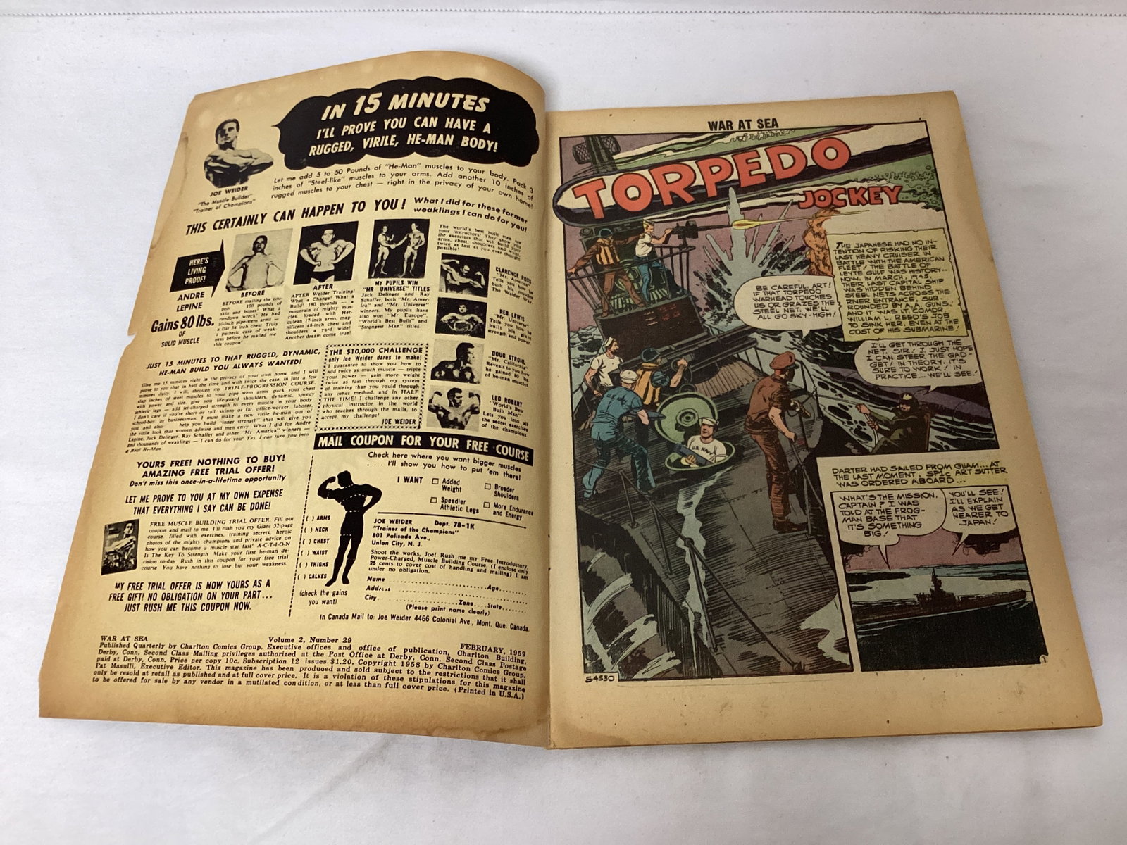 War at Sea 29 Charlton Comic Book - 6