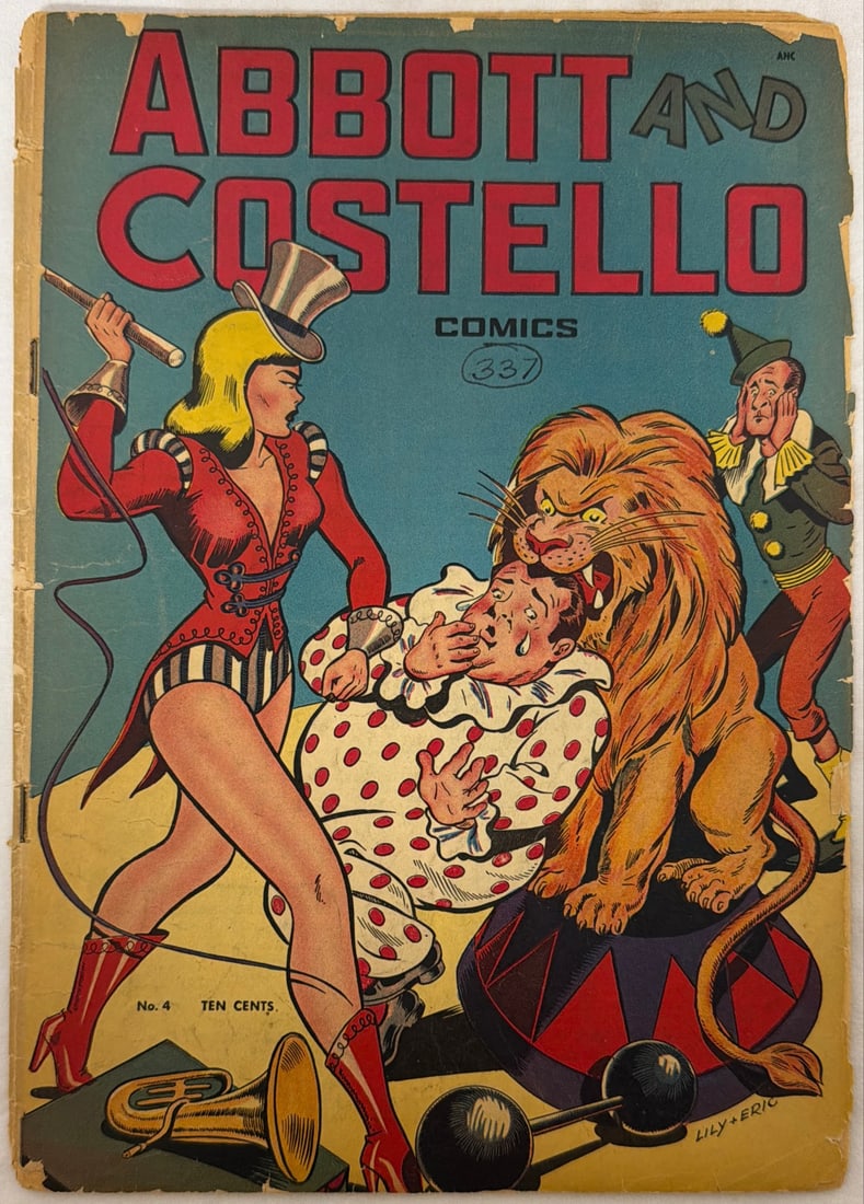 Abbott and Costello Comics 4 Comic Book: 1948, please preview and see all photos for condition