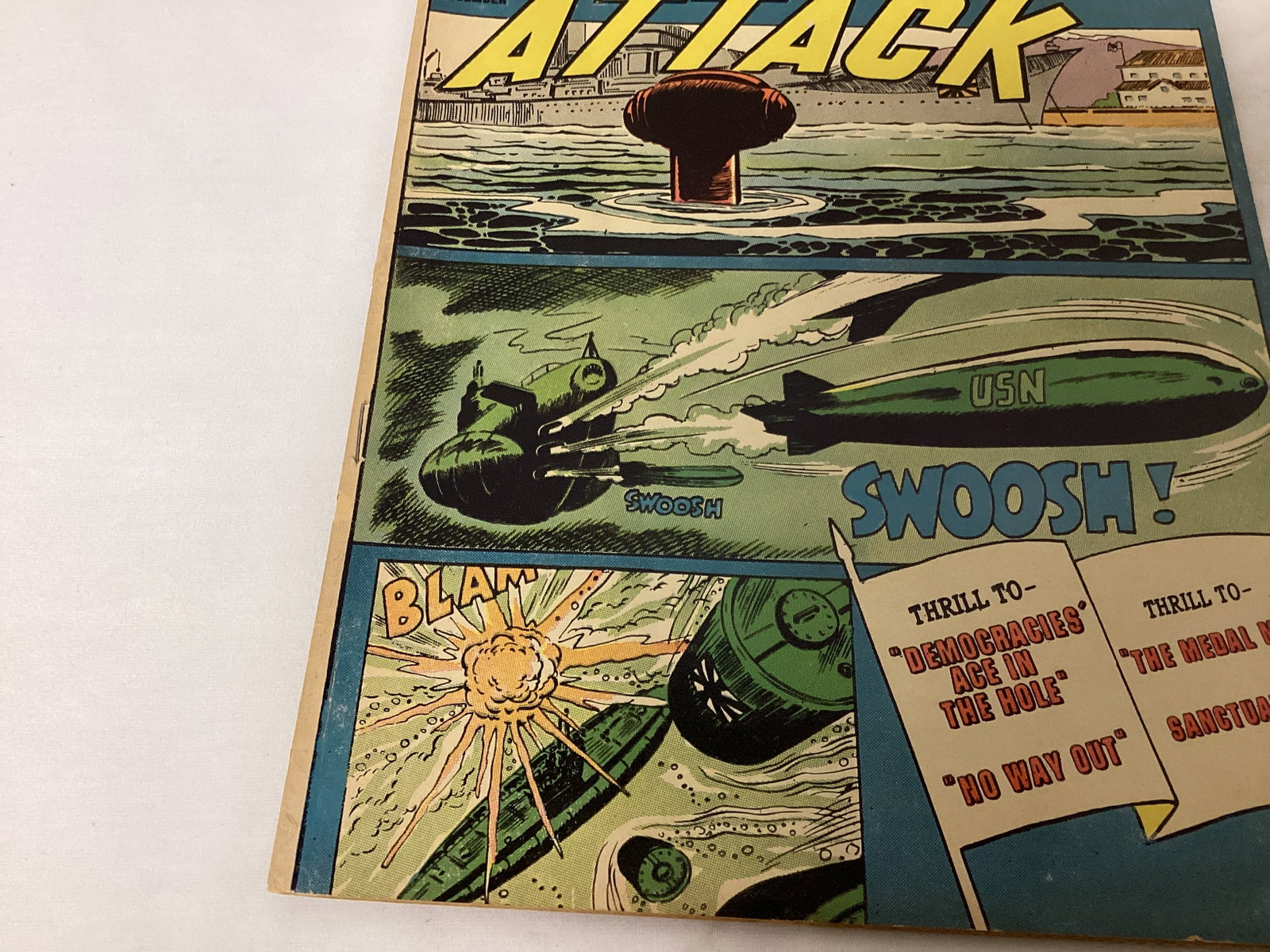 Submarine Attack 19 Charlton Comic Book - 4