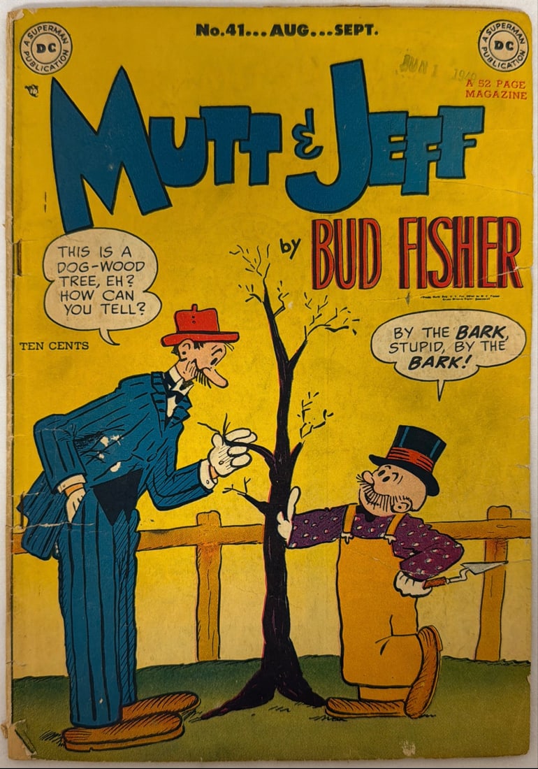 Mutt and Jeff 41 DC Comic Book: 1949, please preview and see all photos for condition