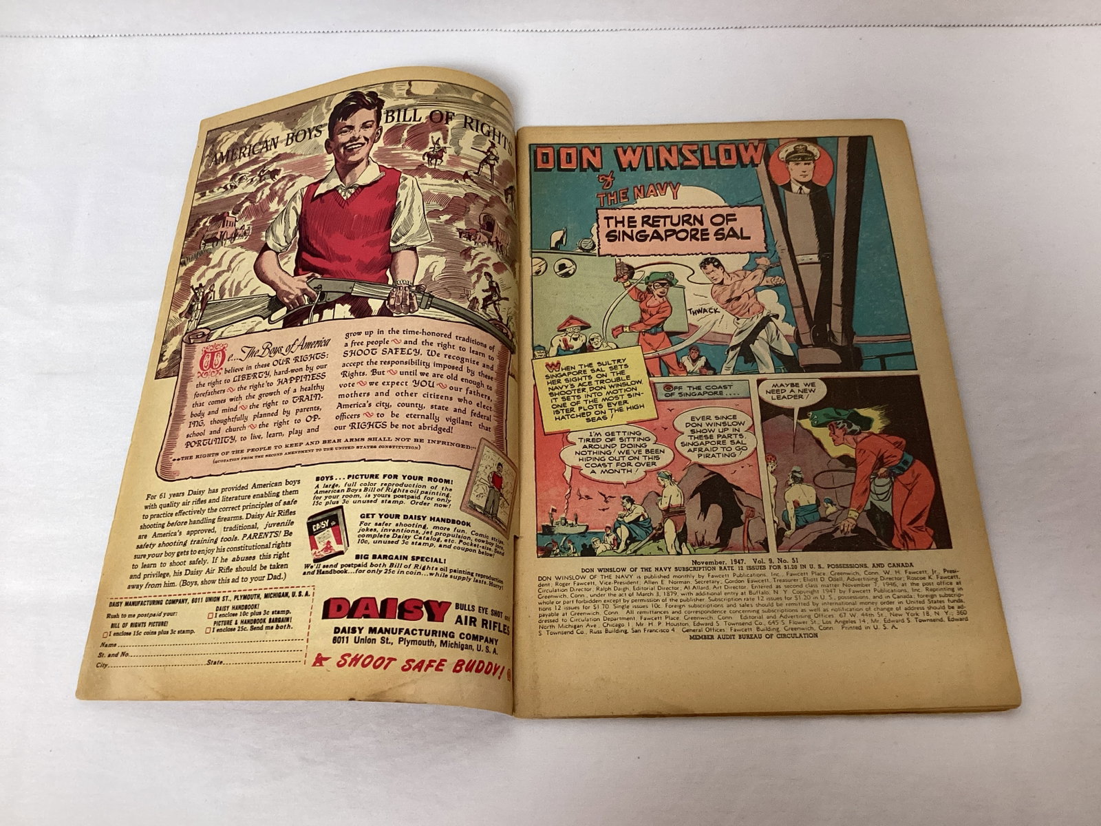 Don Winslow of the Navy 51 Fawcett Comic Book - 6