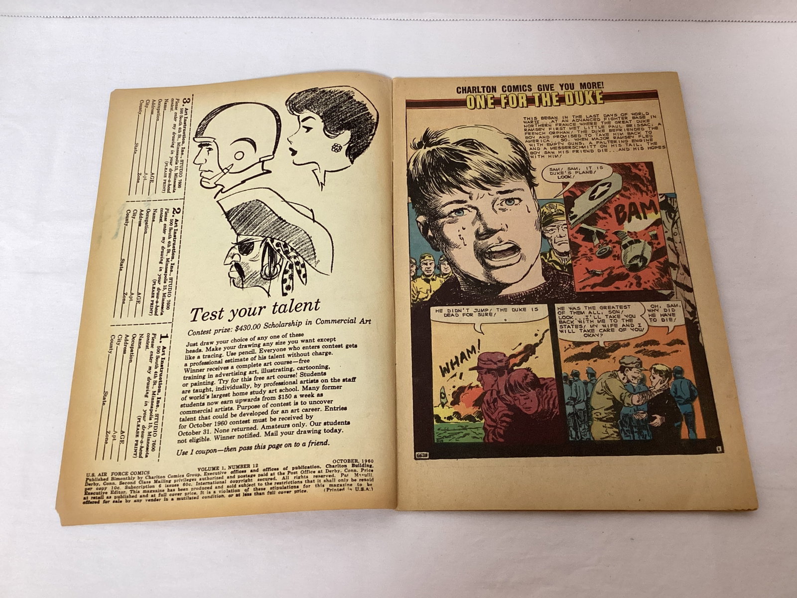 US Air Force Comics 12 Charlton Comic Book - 6