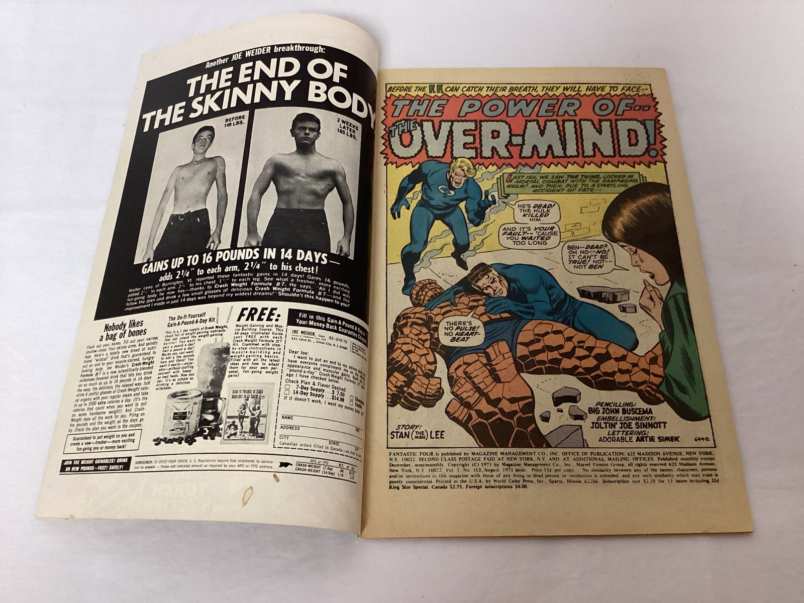 Fantastic Four 113 Marvel Comic Book - 6