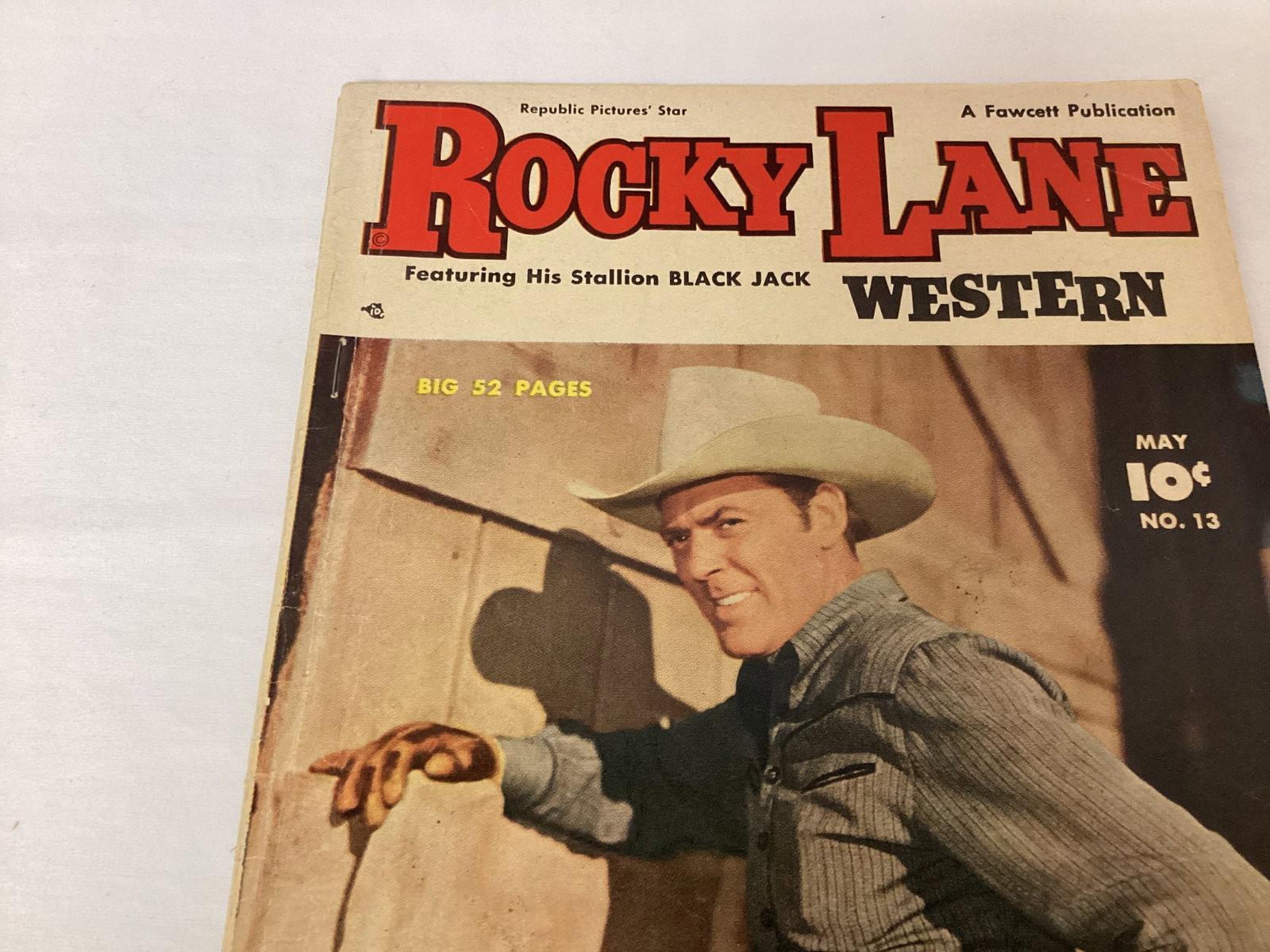 Rocky Lane Western 13 Fawcett Comic Book - 2