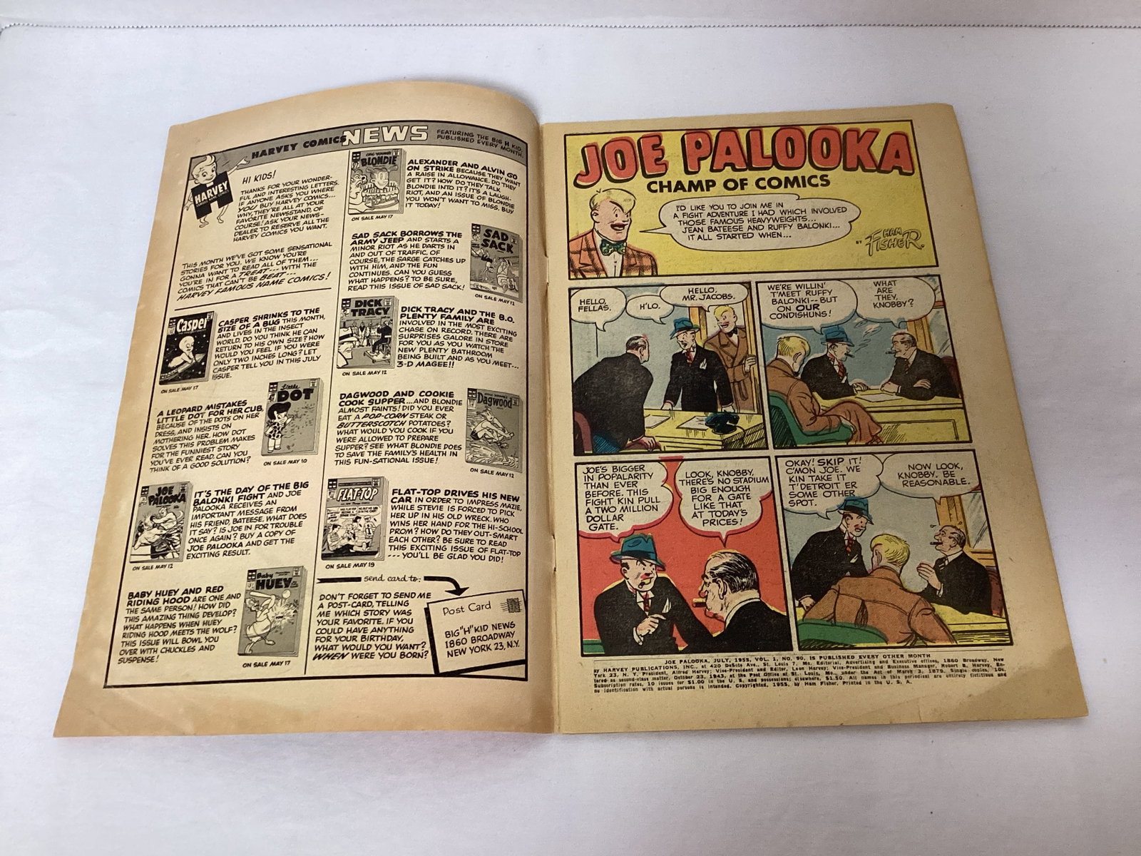 Joe Palooka 90 Harvey Comic Book - 6