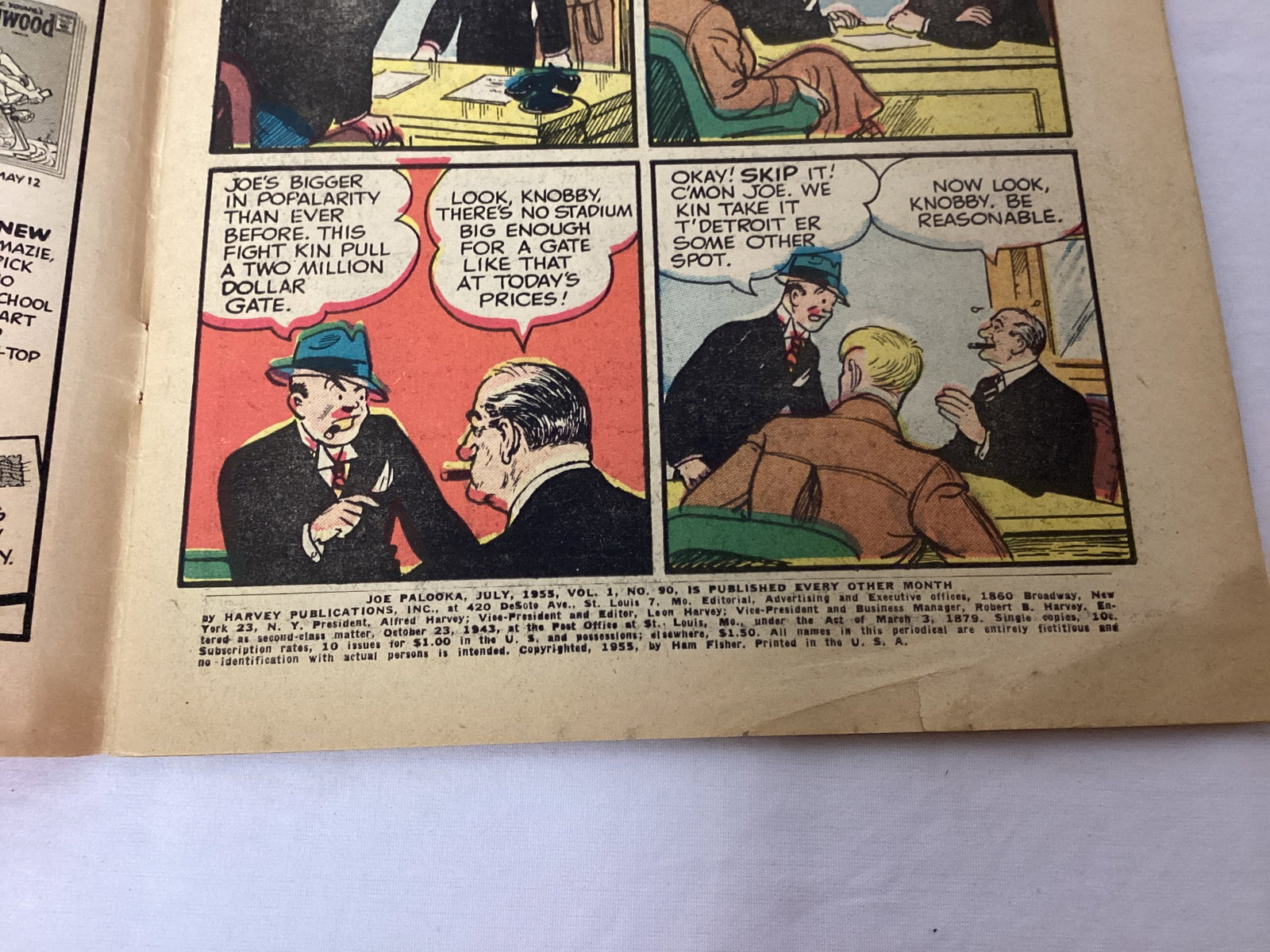 Joe Palooka 90 Harvey Comic Book - 7